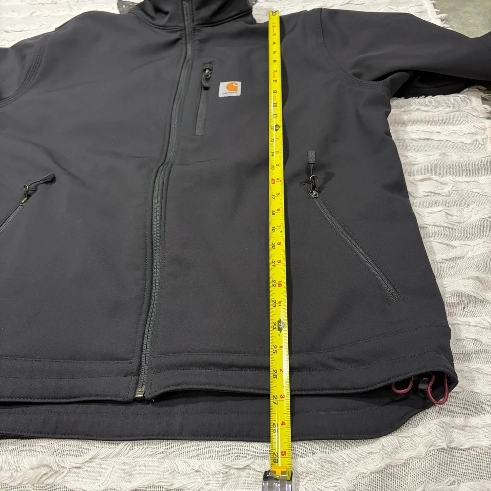 Carhartt Storm Defender Jacket Black Sz XL Rain Defender Embroider Logo Outdoor